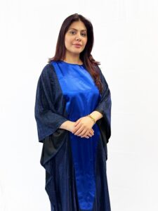 Blue Shimmer Abaya