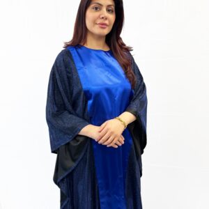 Blue Shimmer Abaya