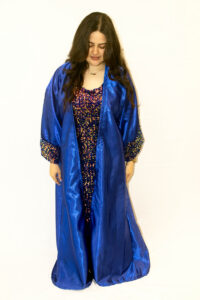 Blue and Black Abaya