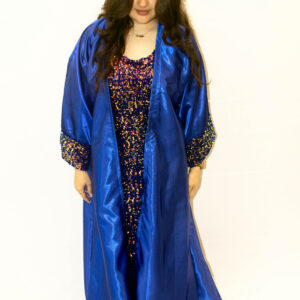 Blue and Black Abaya
