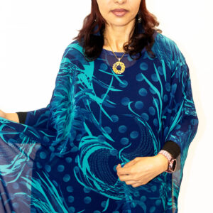 Blue Abaya and Headdress