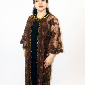 Brown and Gold Abaya