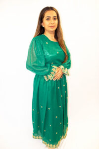 Green and Gold Dress