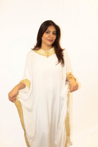 White and Gold Dress