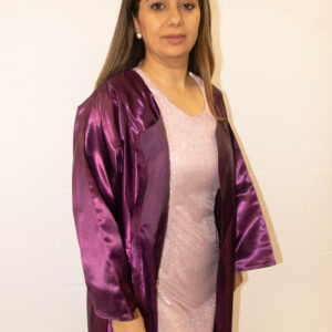 Purple and Shimmer Cardigan Dress